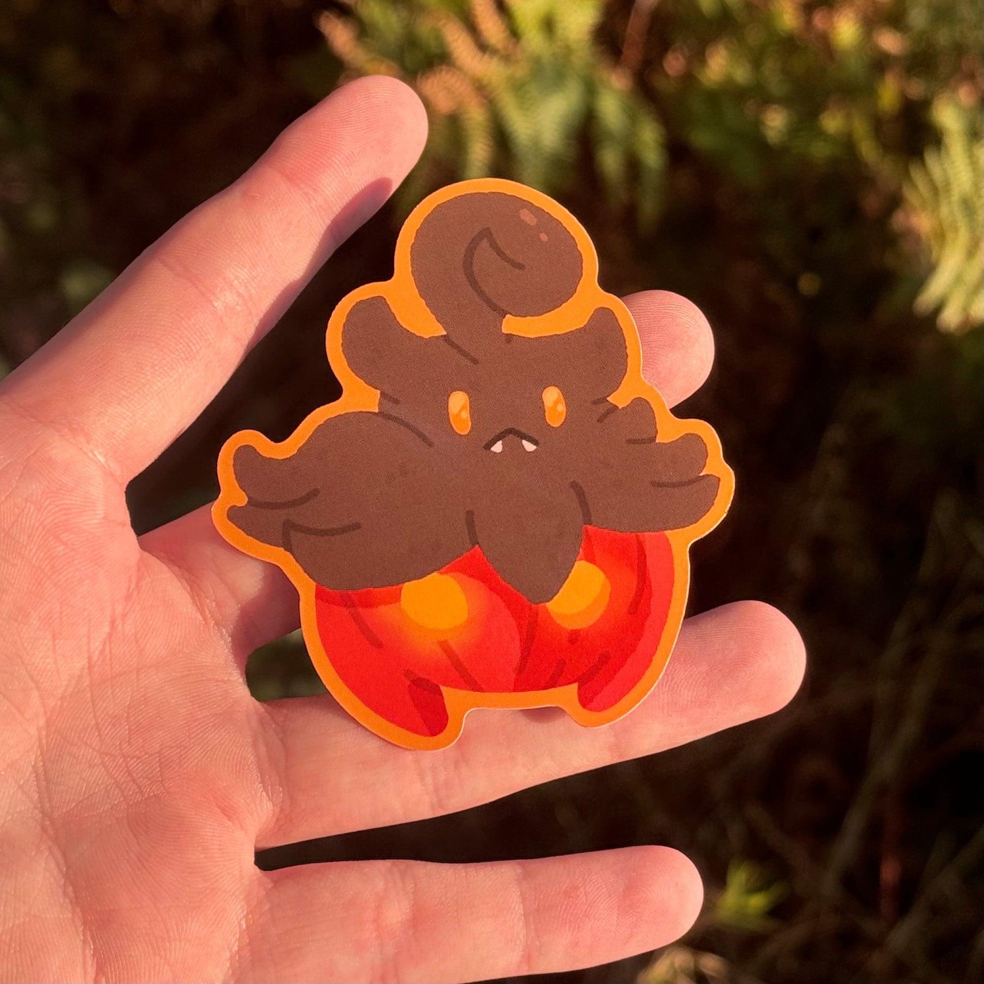 Pumpkin Vinyl Sticker