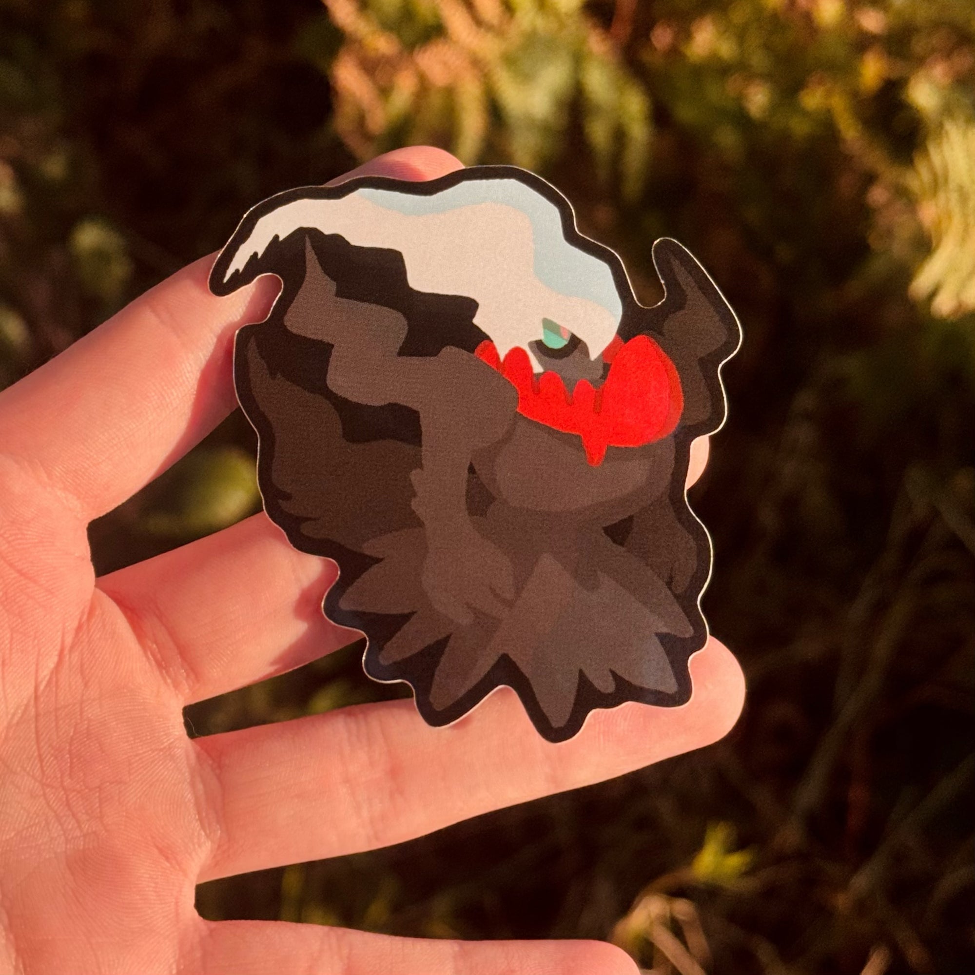 Pitch-Black Vinyl Sticker