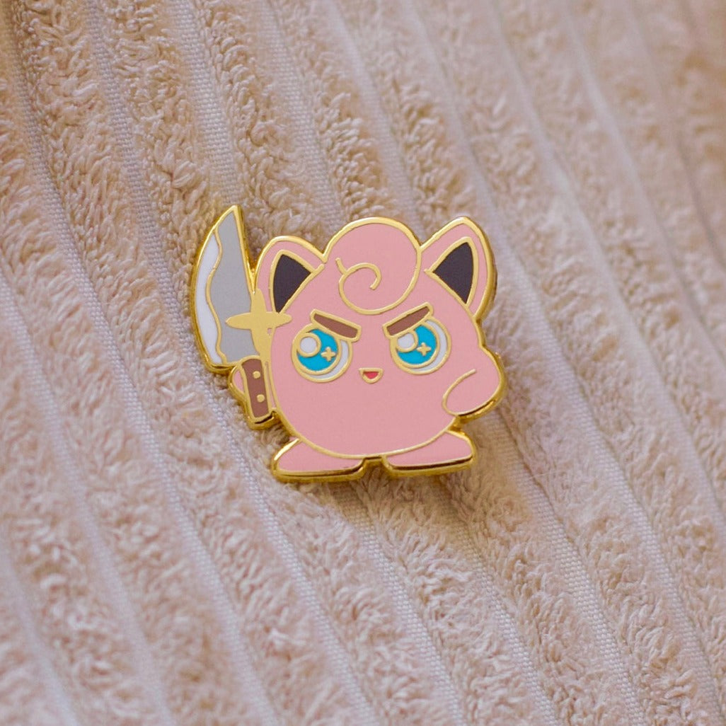 Jiggly Tough Enamel Pin