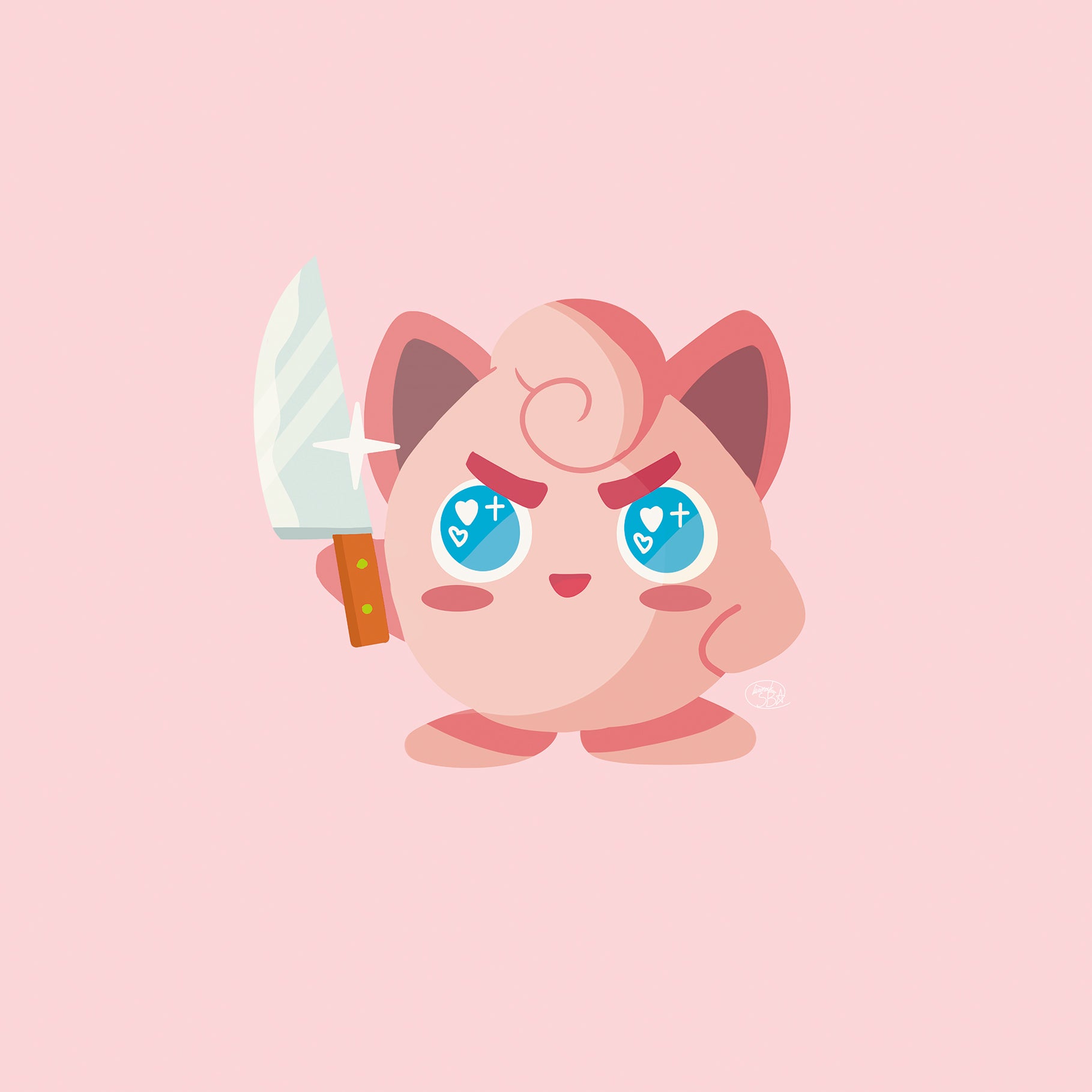 Jigglytough Art Print