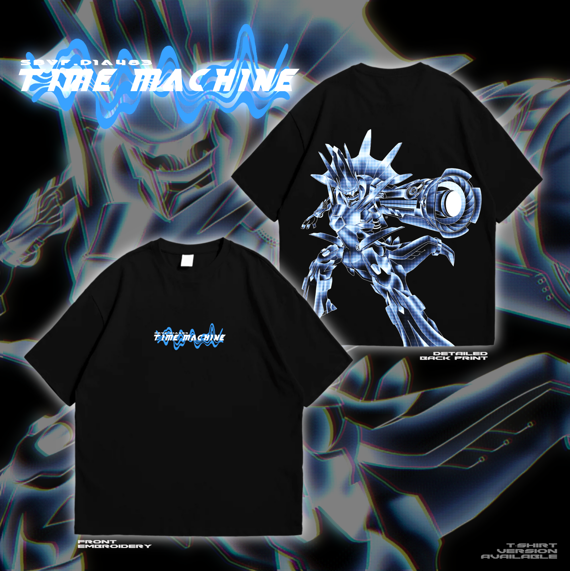Time Machine oversized T-shirt